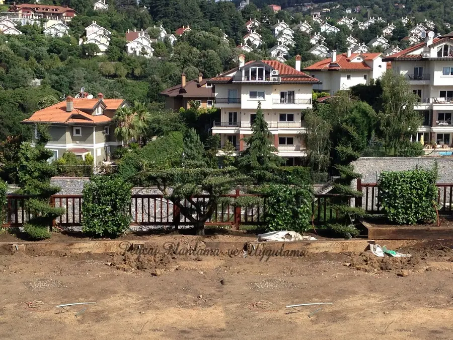 Toplu konut alanında peyzaj uygulaması